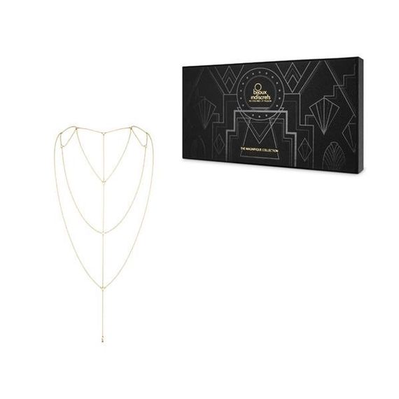 Ланцюжок для спини Bijoux Indiscrets Magnifique Back and Cleavage Chain - Gold, прикраса для тіла | Зображення 3