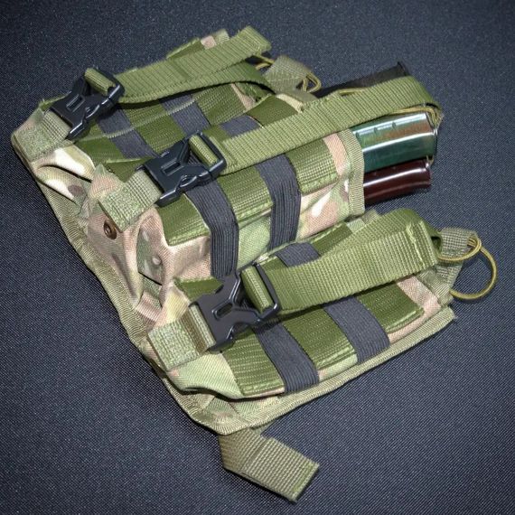 Подсумок для 6 магазинов АК Kirasa из кордуры мультикам (KI244) | Зображення 3