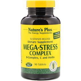Комплекс для профилактики нервной системы Nature's Plus Mega-Stress Complex 90 Tabs NTP1261
