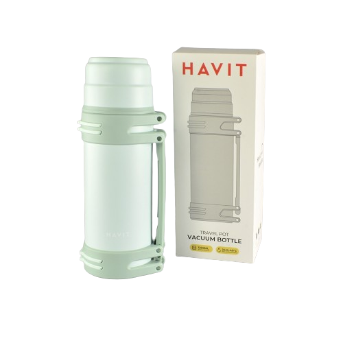 Термос 1200 мл зелень Havit HV-TM008