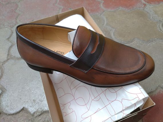 Ультрастильні коричневі лофери мокасини 40 розмір | Зображення 2
