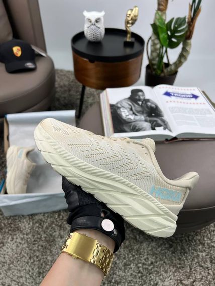 Кроссовки HOKA Clifton 8 Beige Стиль та комфорт на кожен день весна / літо / осінь B4151 40 26
