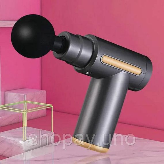 Перкуссионный массажер для шеи головы и ног Massage Gun XL-1011 • Электрический массажный пистолет | Зображення 3
