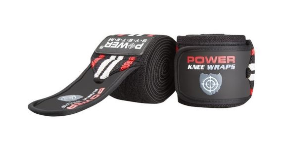 Бинти на коліна Power System PS-3700 Knee Wraps Red/Black (пара) | Зображення 3