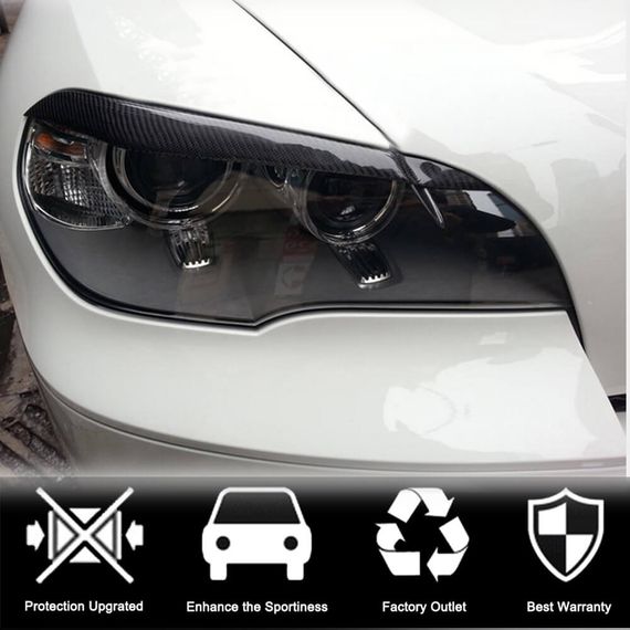 Вії на фари (Карбон) для BMW X5 E-70 2007-2013 рр | Зображення 1
