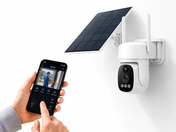 4G камера відеоспостереження AND D003-4G • Вулична PTZ камера із сонячною панеллю, поворотом до 360° та нічним баченням | Зображення 4