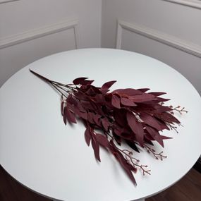 Рускус букет штучний, В-55 см 5шт/уп. Колір: бордовий