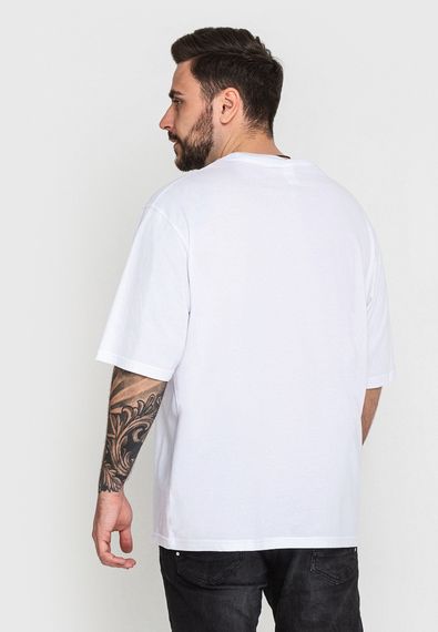 Чоловіча футболка оверсайз біла, 2XL | Зображення 1