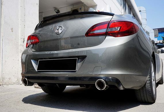 Задній дифузор DPT V-1 (SD, чорний глянець) для Opel Astra J 2009-2015 рр | Зображення 3