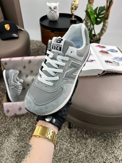 Мужские кроссовки New 574 Light Grey White Динаміка твого стилю весна / літо / осінь A4177 44 28 см | Зображення 1