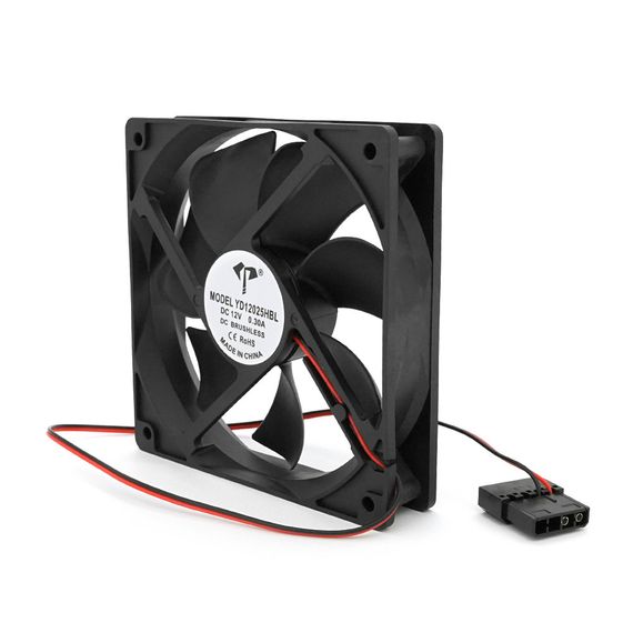 Кулер для охлаждения серверных БП SUNON EEC0251B1-000U-G99, 120x120x25mm, RPM 2600±10%, 12V/0.3A, 2-pin MOLEX, Black