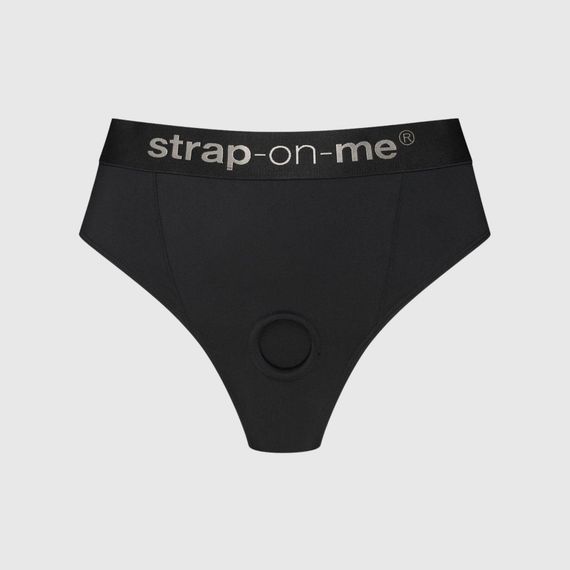 Трусики з фіксацією дилдо Strap-On-Me Harness Lingerie Idole - XS - Black, Чорний, L