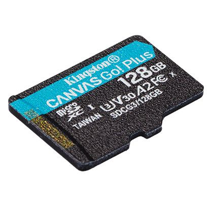 Карта памяти Kingston 128GB microSDXC C10 UHS-I U3 A2 R170/W90MB/s (SDCG3/128GBSP) | Зображення 1