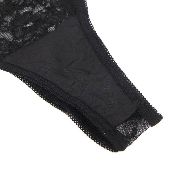 Комплект белья с перчатками Star Night кружевной, черный, XS-S sexstyle | Зображення 9