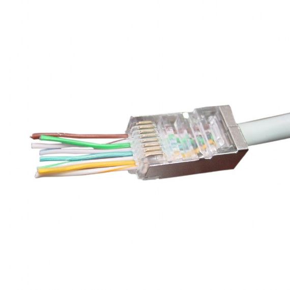 Конектор Cablexpert LC-PTF-01/50, позолочені контакти (50 шт) | Зображення 1