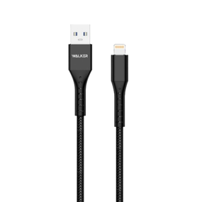 Кабель USB Lightning WALKER C780 чорний