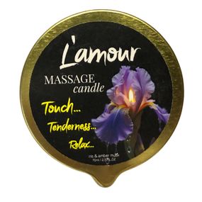 Массажная свеча L'amour Iris Amber Milk золотая, 70 мл sexstyle
