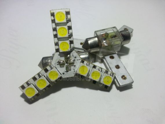 Світлодіодна софитная автолампи, 31mm, FT-1031-9HP3 (Ceramic Substrate) (~130 Lm) | Зображення 1