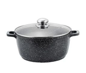 Каструля казан з кришкою Benson BN-297 з литого алюмінію та мармуровим антипригарним покриттям об'ємом 1.5 л.