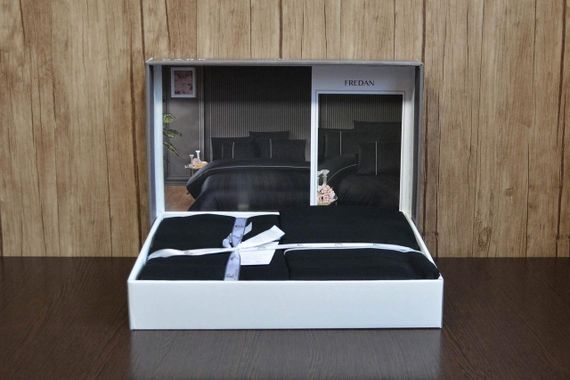 Постільна білизна First Choice Ranforce Deluxe 200 х 220 см Fredan Black | Зображення 3