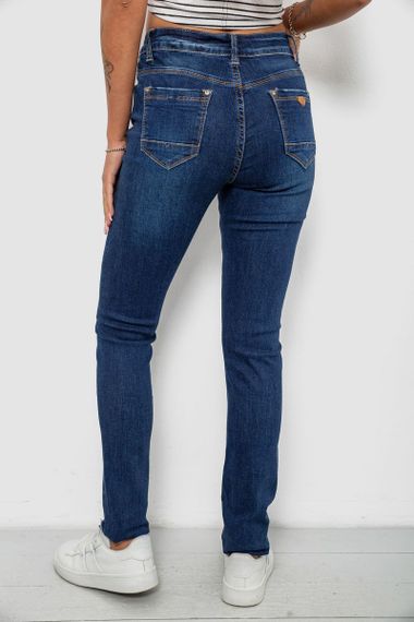 Джинси жіночі однотонні Skinny, колір синій, 244RNL2040 | Зображення 3