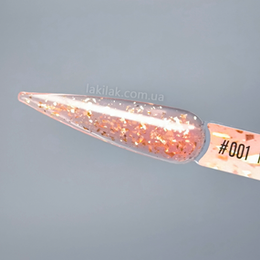 База для ногтей Victoria Avdeeva Magic Base 01 (розовый с золотой поталью) 12 мл HEMA & TPO FREE