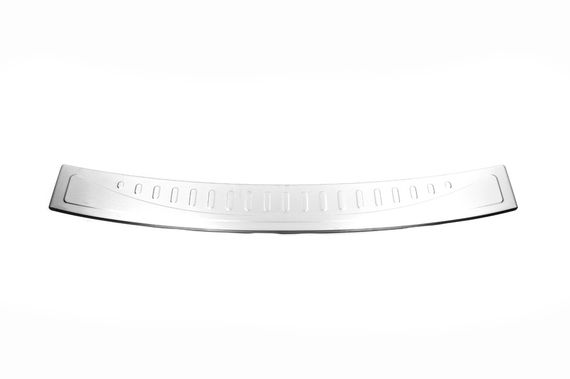 Накладка на задний бампер OmsaLine (SW, нерж) для Opel Astra K 2016-2024 | Зображення 1