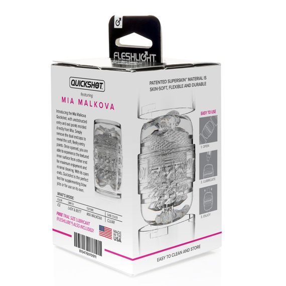 Мастурбатор Fleshlight Quickshot Mia Malkova, зі зліпком попки та вагіни, компактний, для пар та мін sexstyle | Зображення 8