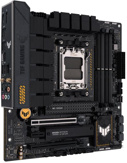 Материнcька плата ASUS TUF GAMING B650M-PLUS WIFI sAM5 B650 4xDDR5 M.2 HDMI DP WiFi BT mATX 90MB1BF0-M0EAY0 | Зображення 2
