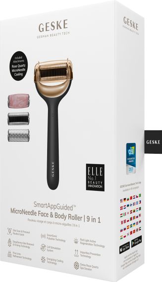 Ролер для голкової мезотерапії обличчя та тіла GESKE MicroNeedle Face&Body Roller 9в1 gray | Зображення 7
