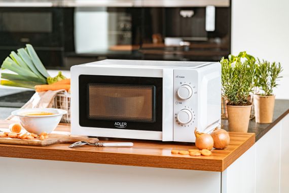 Мікрохвильова піч Adler AD 6205 20л/ 700Вт/ мех.керув./ відкр.ручкою/ біла | Зображення 8
