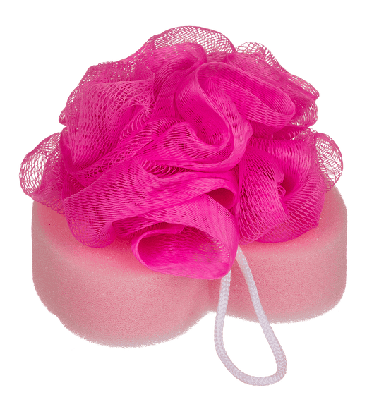 Губка для ванни OOTB Bath Sponge Heart 12 см Рожева | Зображення 2