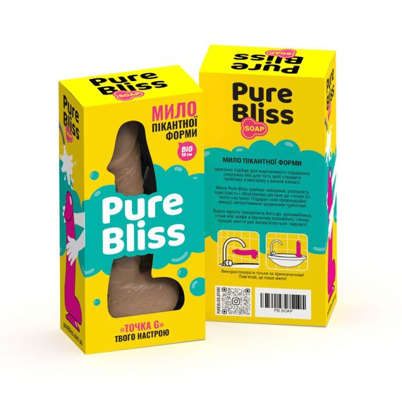 Крафтове мило-член із присоскою Pure Bliss BIG Brown, натуральне | Зображення 6