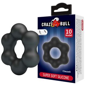 Ерекційне кільце Crazy Bull Super Soft Silicone Clauzell, чорне