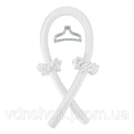 Бігуді М'які, Палка Керлик для завивки волосся, м'яка стрічка бігуді, обідок для кучерів, керлик Bounce білі | Зображення 2