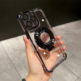 Силіконовий чохол з кільцем для iPhone 14 Plus колір Чорний