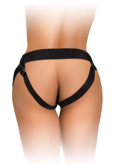 Кріплення для страпону вакуумне Pipedream King Cock Elite Body Dock на ременях, коричневе з чорним sexstyle | Зображення 4