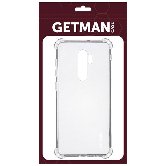 TPU чохол GETMAN Ease logo посилені кути для Xiaomi Redmi Note 8 Pro Безбарвний (прозорий) | Зображення 1