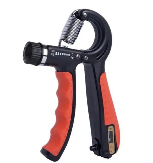 Еспандер кистьовий з лічильником PowerPlay PP-4402 з регульованим навантаженням 10-60 кг, Червоний (PP_4402_Red)