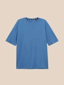 Футболка однотонна чоловіча LAWA MBC02420 M Синій джинс shop (2000999621574)