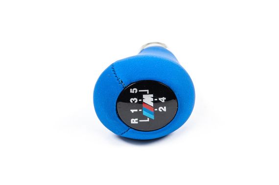 Ручка КПП ОЭМ (кожзам, синяя гладкая) для BMW 5 серия E-34 1988-199гг. | Зображення 4