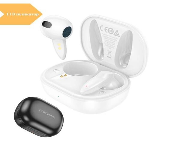 Бездротові Bluetooth навушники в кейсі XPRO BW18 чорні та білі +LED індикатор (38932-01_462) | Зображення 1