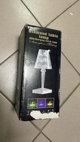 УЦІНКА! Декоративний LED світильник нічник Diamond light Діамант (Плохе паковання 3037) | Зображення 1