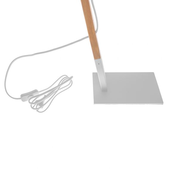 Настольная лампа из дерева для дома декоративная BKL-643T/1 E27 WH | Зображення 2