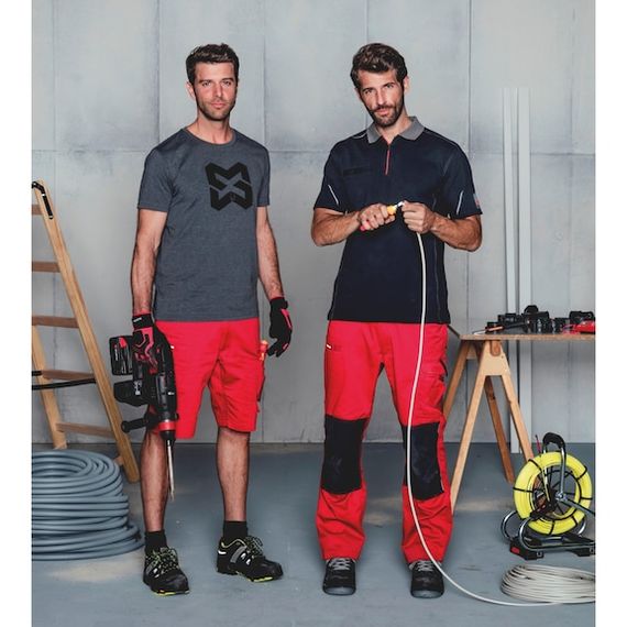 Штани робочі STRETCH X, червоні, розмір 66 | Зображення 4