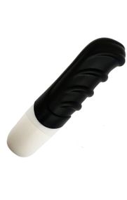 Вібратор міні з вираженим рельєфом у формі складочок AMOR VIBRATOR RAMBO Black (Застосунок НЕ Функціонує!) Sex Aura