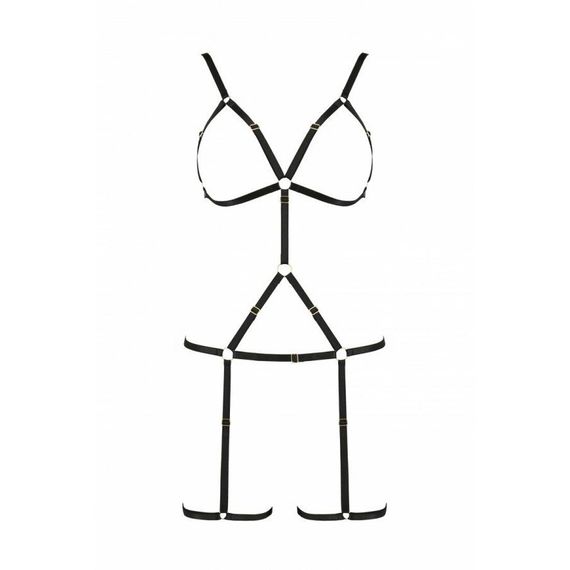 Портупея стрепи на все тіло Passion Exclusive INDICA XXL/XXXL, black | Зображення 4