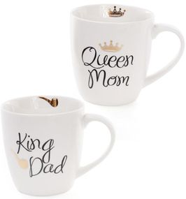 Кружка порцелянова "Моя королівська сім'я" 520мл ( "King Dad"&"Queen Mom")
