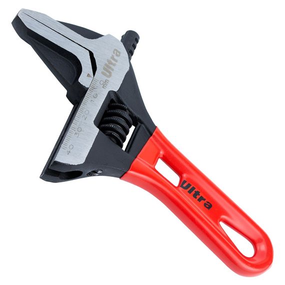 Ключ розвідний Ultra з тонкими губками укорочений 155 мм 0-41 мм CrV (4100232) | Зображення 4