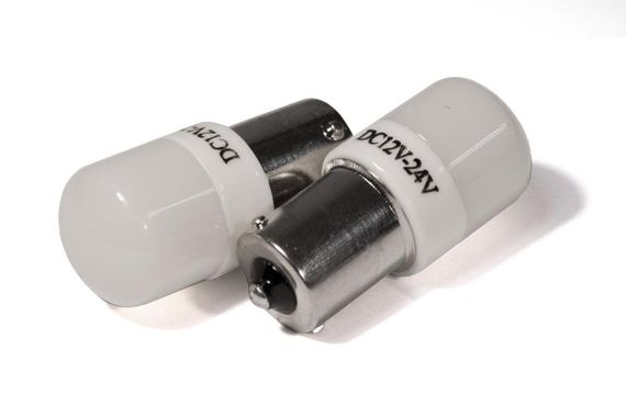 Світлодіодна лампа StarLight T25 6 діодів SMD 3030 12-24 V 5 W WHITE матова лінза з керамічним ободом | Зображення 1
